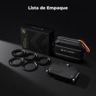 K&F Concept Matte Box Pro con Banderas de Fibra de Carbono, Kit Caja Mate Modular con 2 Marcos para Lentes y Adaptadores 67/72/77/82/95mm, Compatible con Filtros 4x5.65