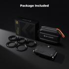 Matte Box Kit with 2 Lens Frames and 67/72/77/82/95mm Adapter, Suitable for 4x5.65" Square Filters