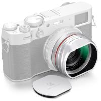 Kit Filtre MCUV 49 mm + Pare-Soleil Carré Métal pour Fujifilm X100VI X100V X100F X100T X100S, Combo d'Accessoires Rétro Compatible avec Bouchon d'Origine