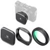 Fuji X100 Lens MCUV Filter Kit with Lens Hood and Lens Caps , Multi Coated HD Optical Glass Scratch-resistant Compatible with Fuji X100, X100F, X100S, X100T, X100V, X100VI (Black)
