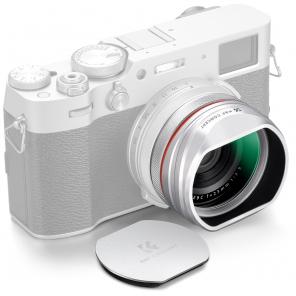 MCUV Filter + Metal Square Hood + Lens Cap Kits Compatible with Fujifilm X100 Series Accessories