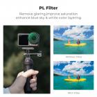 Kit de filtros K&F Concept Snap On PL e ND compatível com DJI Osmo Action 3/4/5 Pro, pacote com 4 filtros de densidade neutra polarizadores PL ND8 ND16 ND32, vidro óptico HD multirrevestido