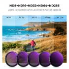 Filtro PL ND de encaixe rápido K&F Concept compatível com DJI Osmo Action 5 Pro, pacote com 6 filtros polarizadores de densidade neutra PL ND8 ND16 ND32 ND64 ND256 para Osmo Action 4/Osmo Action 3, multirrevestido