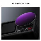 Filtro PL ND de encaixe rápido K&F Concept compatível com DJI Osmo Action 5 Pro, pacote com 6 filtros polarizadores de densidade neutra PL ND8 ND16 ND32 ND64 ND256 para Osmo Action 4/Osmo Action 3, multirrevestido