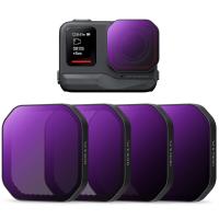 Insta360 Ace Pro 2 ND8&PL + ND16&PL + ND32&PL + ND64&PL 4パック ハイブリッドND&PLフィルター ニュートラルデンシティ偏光子 2in1フィルター 光低減 アンチグレア HD光学ガラス マルチコートフィルターキット