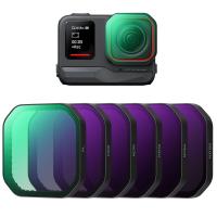 Insta360 Ace Pro 2 CPL + ND8 + ND16 + ND32 + ND64 + ND128 6パック PL&ND フィルターキット 光量低減偏光フィルター トップ HD 光学ガラス マルチコート