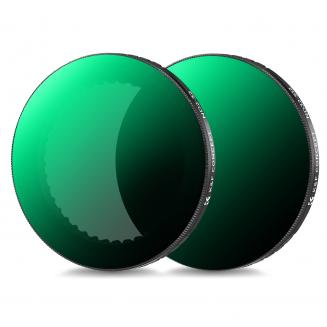 Variable ND2-32 & ND32-512 Filter Kit Compatible with DJI Osmo Action 5 Pro/Osmo Action 4/Osmo Action 3, Snap-on Installation, no need to remove the original filter