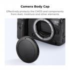 Canon EF Mount Body Cap*2 + Lens Rear Cap*2 + Hot Shoe Cap*2 + Cleaning Cloth*1 for Canon T7 T6 T5 T8i T7i 5D IV/III/II 6D II/I 90D 80D