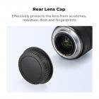 Canon EF Mount Body Cap*2 + Lens Rear Cap*2 + Hot Shoe Cap*2 + Cleaning Cloth*1 for Canon T7 T6 T5 T8i T7i 5D IV/III/II 6D II/I 90D 80D