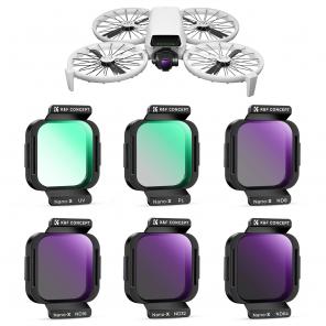 ND PL UV Filter Set for DJI Flip, 6 Pack (UV+PL+ND8+ND16+ND32+ND64) Neutral Density & Polarizing & UV Protective Filters, HD Optical Glass Multi-Coated Filter