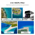 ND/PL Filter Set Compatible with DJI Flip, 4 Pack ND8/PL ND16/PL ND32/PL ND64/PL Neutral Density Polarizing Drone Camera Lens Filters Kit, HD Optical Glass Multi-Coated Drone Accessories