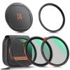 82mm Magnetic Filter Kit CPL + ND2-32 + Black Mist 1/4 Filter Set + Magnetic Adapter Ring & Lens Cap,28-Layer Coated HD Optical Glass for Camera Lens - Nano-X Series (Compatible with 86mm magnetic cap)