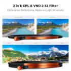 82mm Magnetic Filter Kit CPL + ND2-32 + Black Mist 1/4 Filter Set + Magnetic Adapter Ring & Lens Cap,28-Layer Coated HD Optical Glass for Camera Lens - Nano-X Series (Compatible with 86mm magnetic cap)