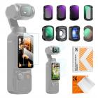 DJI Osmo Pocket 3 1.2X Anamorphic Lens + 10X Macro Lens + Wide-Angle Lens + ND8 + ND32 + ND128 + CPL + Black Mist 1/4, 8 Pack Filter Set Magnetic Attach / Multi-Coated / Optical Glass + 6pcs Camera Screen Protector