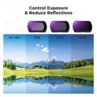 DJI Osmo Pocket 3 1.2X Anamorphic Lens + 10X Macro Lens + Wide-Angle Lens + ND8 + ND32 + ND128 + CPL + Black Mist 1/4, 8 Pack Filter Set Magnetic Attach / Multi-Coated / Optical Glass + 6pcs Camera Screen Protector