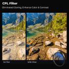 43mm MCUV+CPL+ND2-400 (1-9 Stops) Lens Filter Kit - 18-Layer Coated Optical Glass with Pouch & Cleaning Cloth - Nano-Klear Series