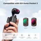 K&F CONCEPT Variable ND2-ND32 & ND32-ND512 Filter Kit Compatible with DJI Osmo Pocket 3 Creator Combo Accessories, Limited Stops Neutral Density Magnetic Attach Filters, Action Camera Accessories