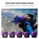 K&F CONCEPT Upgrade Screw On ND Filter Compatible with Insta360 Ace Pro 2, 6 Pack PL ND8 ND16 ND32 ND64 ND128 Polarizer Neutral Density Filter Action Camera Accessories, Multi Coated HD Optical Glass