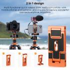 67"/1.7m Carbon Fiber Tripod 22lbs Load Lightweight Travel camera Tripod with Phone Mount for SLR DSLR, D255C4+BH-28L (SA255C1) + 4in1 DSLR Camera Cleaning Kit