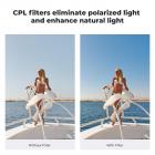 K&F CONCEPT ND CPL Filter Set Compatible with DJI Osmo Nano Vlogging Camera, 4 Pack ND8 ND16 ND32 CPL Neutral Density light Reduction Polarizing Action Camera Accessories, Multicoated HD Optical Glass