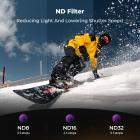 K&F CONCEPT ND Filter Kit Compatible with DJI Osmo Action 6, 4 Pack CPL ND8 ND16 ND32 Screw On Polarizing Neutral Density Filters HD Optical Glass/Multi-Coated Action Camera Accessories