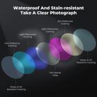 K&F CONCEPT CPL+ND8+ND16+ND32+ND64+Black Diffusion 1/4 Filter for Action 6