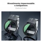 Kit adattatore per filtro CPL True Color da 58 mm e UV per Canon PowerShot V1, protezione per obiettivo in vetro ottico HD multistrato con adesivo 3M, kit di strumenti per la rimozione (filo da pesca e portachiavi) - Serie Nano-Klear
