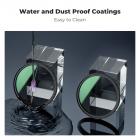 True Color CPL 58mm & UV Filter Adapter Ring Kit for Canon PowerShot V1, HD Optical Glass Multi-Coated Lens Protector with 3M Adhesive, Removal Tool Kit (Fishing Line & Keychains) - Nano-Klear Series