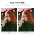 Kit adattatore filtro Black Mist 58mm e UV per Canon PowerShot V1, protezione per obiettivo in vetro ottico HD multistrato con adesivo 3M, kit di strumenti per la rimozione (filo da pesca e portachiavi) - Serie Nano-Klear