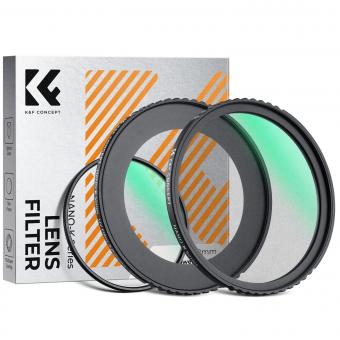 Black Mist 58mm & UV Filter Adapter Ring Kit for Canon PowerShot V1, HD Optical Glass Multi-Coated Lens Protector with 3M Adhesive, Removal Tool Kit (Fishing Line & Keychains) - Nano-Klear Series