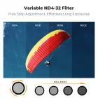 K&F CONCEPT Snap On CPL VND Effect Filter Kit Compatible with DJI Osmo Action 6, 3 Pack CPL Black Diffusion 1/4 ND2-32 Filters HD Optical Glass/Multi-Coated Action Camera Accessories