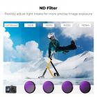 K&F CONCEPT Snap On ND Filter Kit Compatible with DJI Osmo Action 6, 4 Pack ND8 ND16 ND32 ND64 Light Reduction Neutral Density Filters HD Optical Glass/Multi-Coated Action Camera Accessories