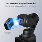 Set di obiettivo grandangolare magnetico e filtro tono freddo K&F CONCEPT compatibile con DJI Osmo Pocket 4/3, confezione da 2. Obiettivo grandangolare, filtro tono freddo, fissaggio magnetico, trattamento multistrato, vetro ottico.