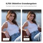 Set di obiettivo grandangolare magnetico e filtro tono freddo K&F CONCEPT compatibile con DJI Osmo Pocket 4/3, confezione da 2. Obiettivo grandangolare, filtro tono freddo, fissaggio magnetico, trattamento multistrato, vetro ottico.