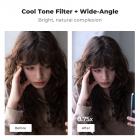 K&F CONCEPT Magnetic Wide Angle Lens & Cool Tone Filter Set Compatible with DJI Osmo Pocket 4/3, 2 Pack Wide-Angle Lens Cool Tone Filter, Magnetic Attach/Multi-Coated/Optical Glass