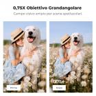 Set di obiettivi grandangolari magnetici K&F CONCEPT, filtri di diffusione neri da 1/4" e filtri a tonalità fredda, compatibile con DJI Osmo Pocket 4/3. Confezione da 3 filtri grandangolari, di diffusione neri e a tonalità fredda da 1/4".