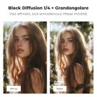 Set di obiettivi grandangolari magnetici K&F CONCEPT, filtri di diffusione neri da 1/4" e filtri a tonalità fredda, compatibile con DJI Osmo Pocket 4/3. Confezione da 3 filtri grandangolari, di diffusione neri e a tonalità fredda da 1/4".
