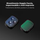 Set di obiettivi grandangolari magnetici K&F CONCEPT, filtri di diffusione neri da 1/4" e filtri a tonalità fredda, compatibile con DJI Osmo Pocket 4/3. Confezione da 3 filtri grandangolari, di diffusione neri e a tonalità fredda da 1/4".