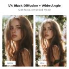 K&F CONCEPT Magnetic Wide Angle Lens & 1/4 Black Diffusion Filter & Cool Tone Filter Set, Compatible with DJI Osmo Pocket 4/3, 3 Pack Wide Angle Black Diffusion 1/4 Cool Tone Filters Accessories