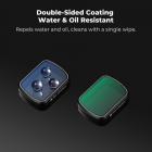 K&F CONCEPT Magnetic Wide Angle Lens & 1/4 Black Diffusion Filter & Cool Tone Filter Set, Compatible with DJI Osmo Pocket 4/3, 3 Pack Wide Angle Black Diffusion 1/4 Cool Tone Filters Accessories