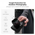 Black Mist 1/4 Filter + Metal Square Hood + Lens Cap Kits Compatible with Fujifilm X100 Series Accessories, Black
