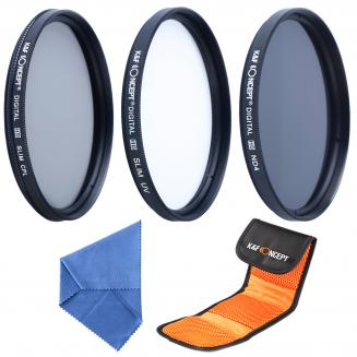 52mm UV, CPL, ND4 Filtro Kit