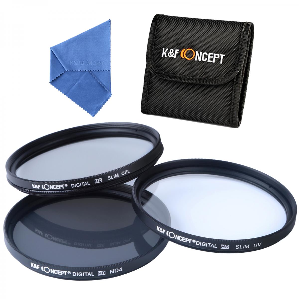 55mm Filter Set (UV, CPL, ND4)