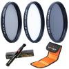 77mm UV CPL ND4 Neutral Density Len Accessory Filter Compatible with Canon Nikon DSLR Camera + Cleaning Pen + Filter Pouch