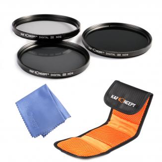 52mm ND2, ND4, ND8 Filtro Kit