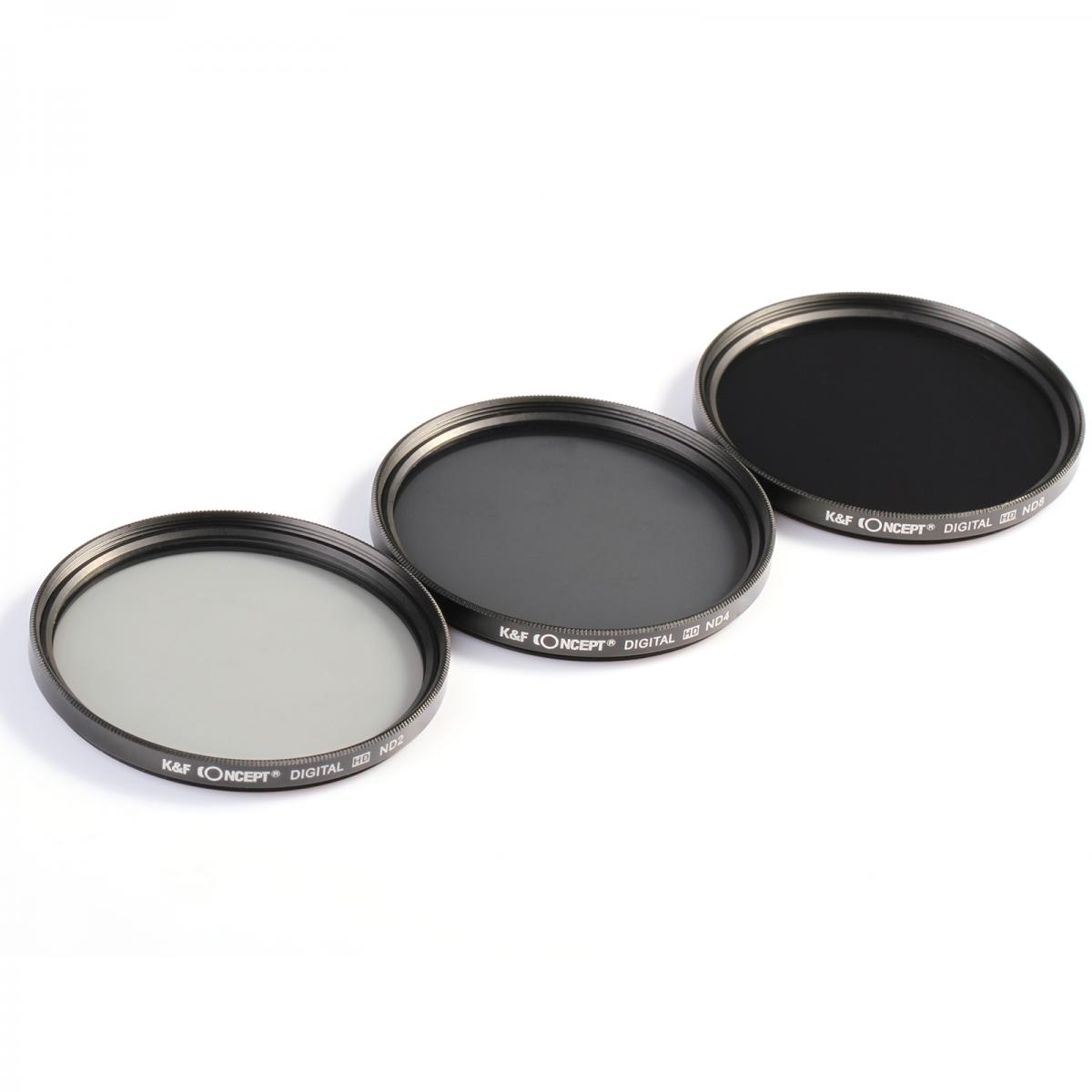 62mm Filter Set (ND2, ND4, ND8)