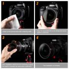 K&F 컨셉 KV31 62mm ND2 ~ ND400 가변 ND 필터 비디오 사진 사진