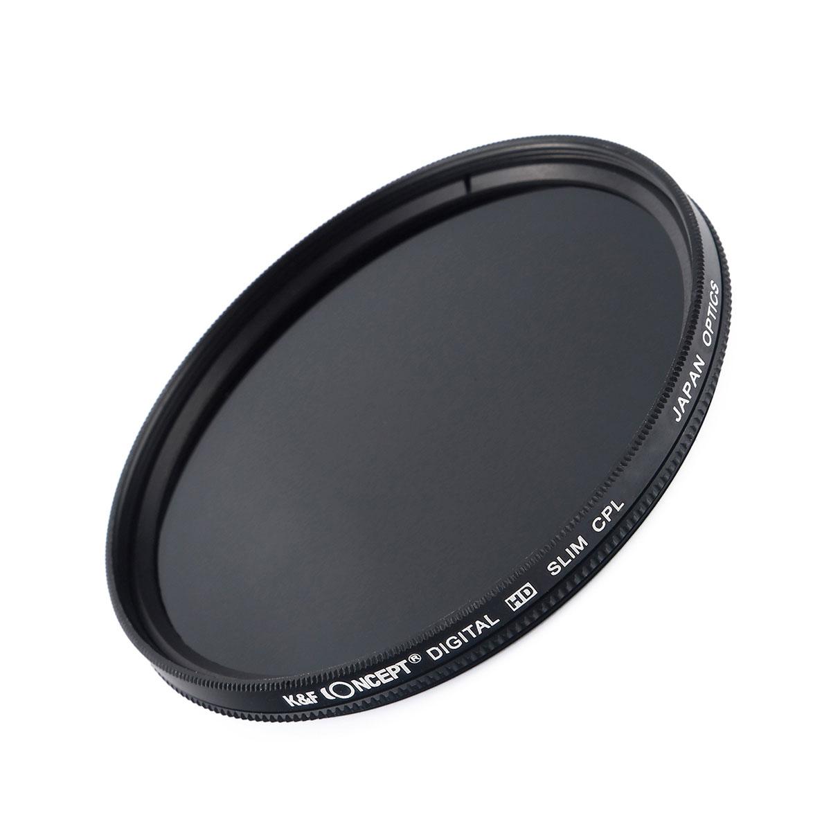 58mm Circular Polarizing CPL Filter + Tulip Flower Lens Hood + Cleaning Cloth KENTFAITH