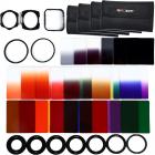 40 in 1 Square Graduated Color ND Filter Kit