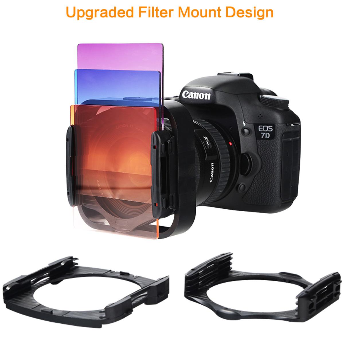 40 in 1 Square Graduated Color ND Filter Kit KENTFAITH